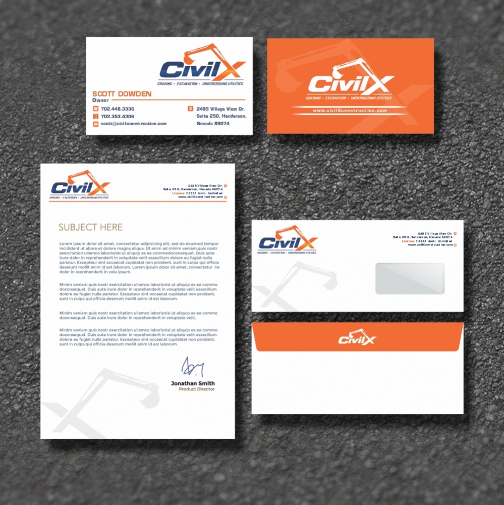 Civil X logo design by ManishKoli