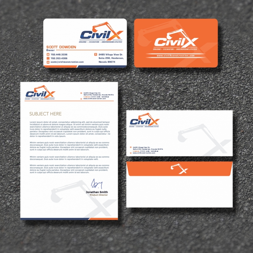 Civil X logo design by ManishKoli