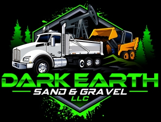 Dark Earth Sand &  Gravel LLC logo design by LucidSketch