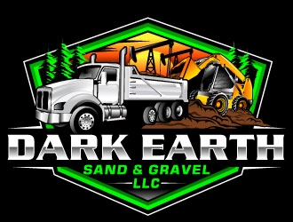 Dark Earth Sand &  Gravel LLC logo design by Suvendu