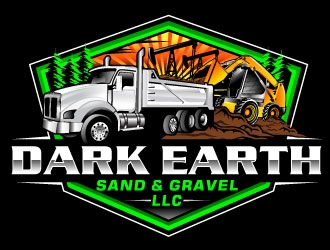 Dark Earth Sand &  Gravel LLC logo design by Suvendu