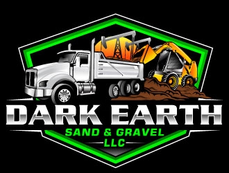 Dark Earth Sand &  Gravel LLC logo design by Suvendu