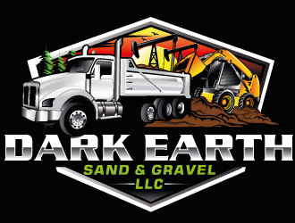 Dark Earth Sand &  Gravel LLC logo design by Suvendu