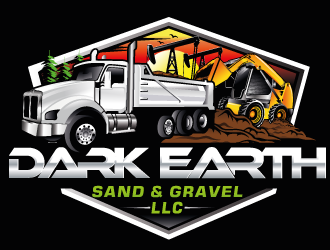 Dark Earth Sand &  Gravel LLC logo design by Suvendu