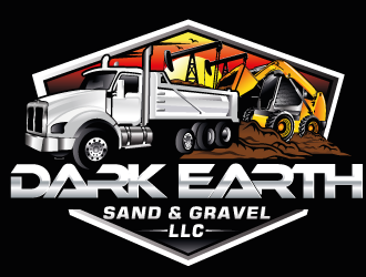 Dark Earth Sand &  Gravel LLC logo design by Suvendu