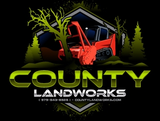 County Landworks logo design by LucidSketch