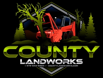 County Landworks logo design by LucidSketch