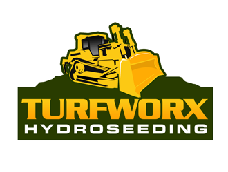 TURFWORX HYDROSEEDING logo design by kunejo