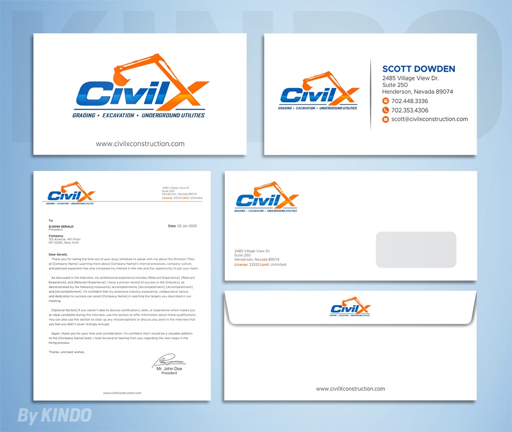 Civil X logo design by Kindo