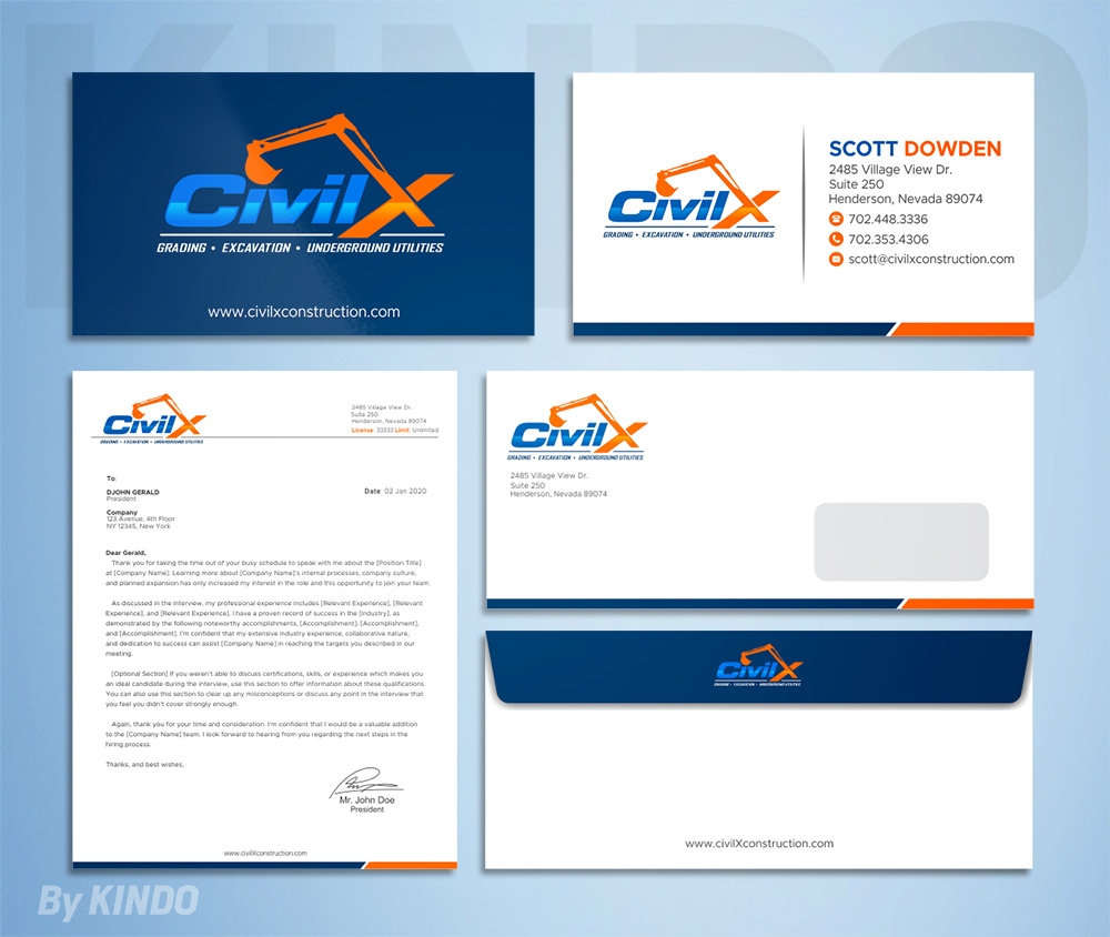 Civil X logo design by Kindo