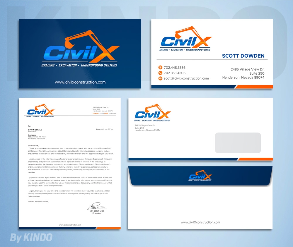 Civil X logo design by Kindo