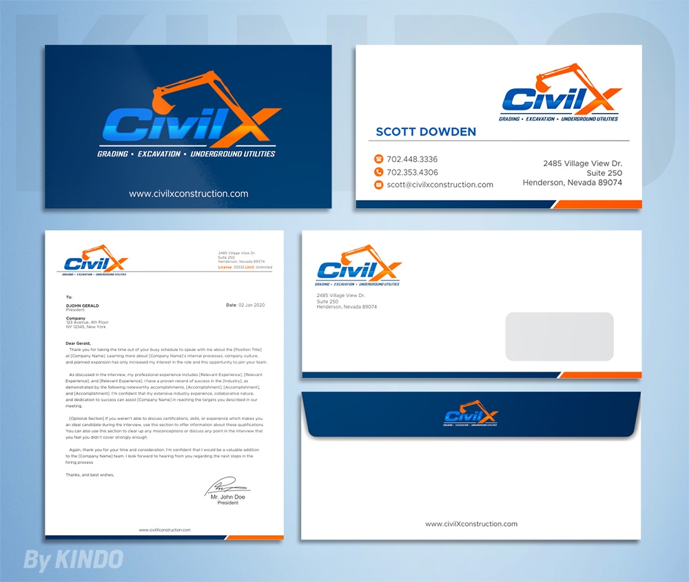 Civil X logo design by Kindo