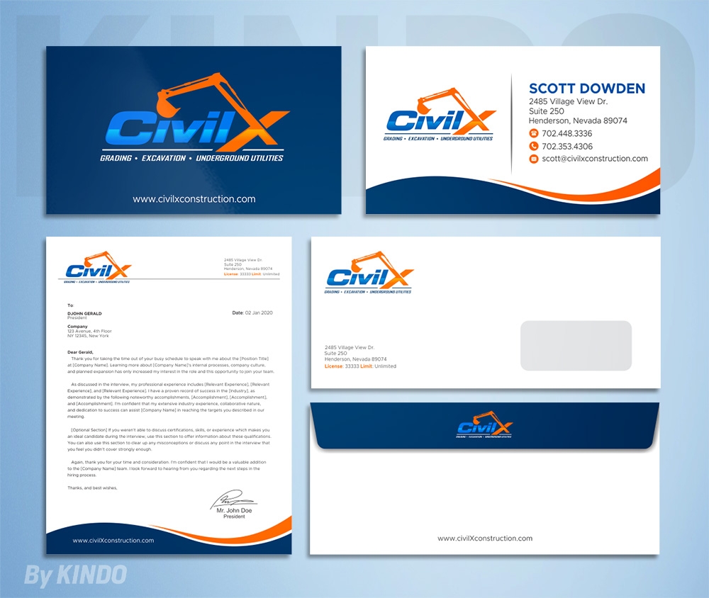 Civil X logo design by Kindo