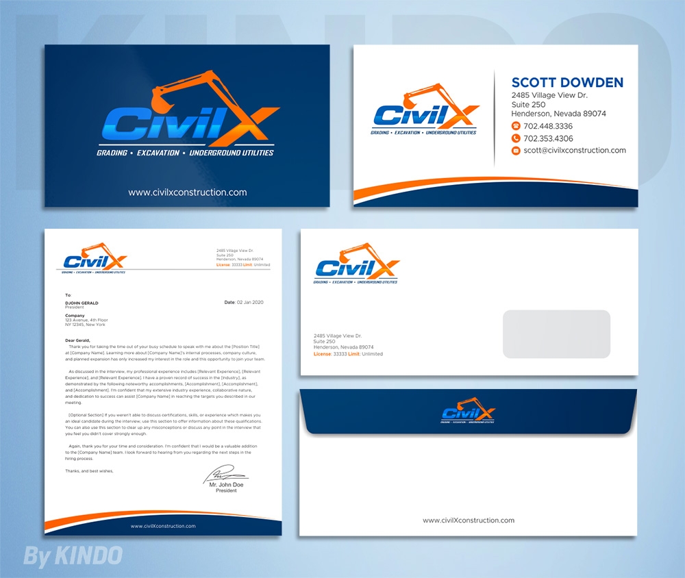 Civil X logo design by Kindo