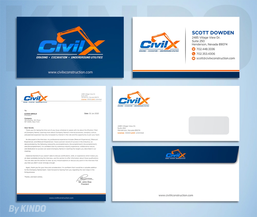 Civil X logo design by Kindo