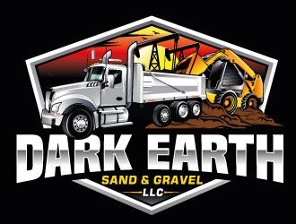 Dark Earth Sand &  Gravel LLC logo design by Suvendu