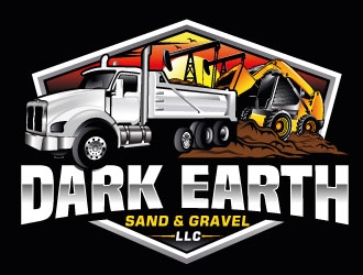 Dark Earth Sand &  Gravel LLC logo design by Suvendu