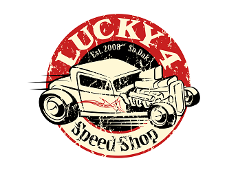 Lucky 4 Speed Shop logo design by haze