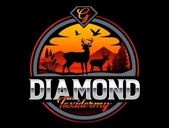 Diamond G Taxidermy logo design by LucidSketch