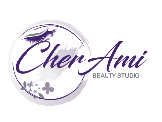 Cher Ami Beauty Studio logo design by bosbejo