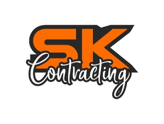 SK Contracting  logo design by aryamaity