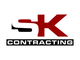 SK Contracting  logo design by p0peye
