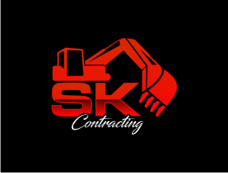 SK Contracting  logo design by puthreeone
