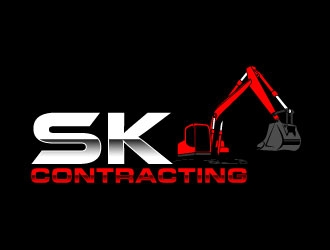 SK Contracting  logo design by daywalker