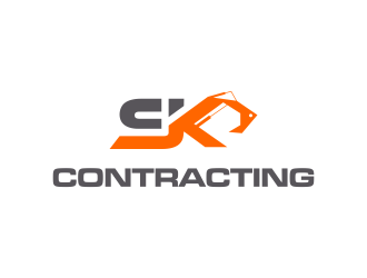 SK Contracting  logo design by Asani Chie