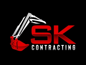 SK Contracting  logo design by AamirKhan