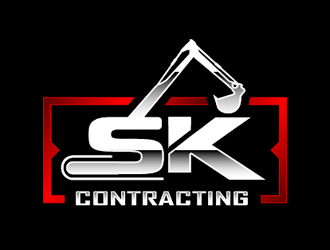 SK Contracting  logo design by Coolwanz