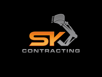 SK Contracting  logo design by checx