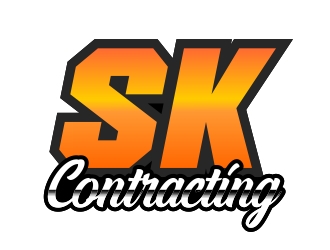 SK Contracting  logo design by aura