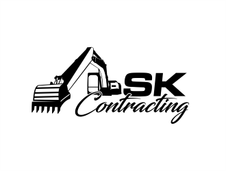 SK Contracting  logo design by evdesign