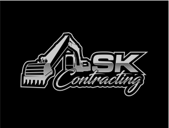 SK Contracting  logo design by evdesign