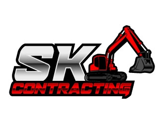 SK Contracting  logo design by daywalker