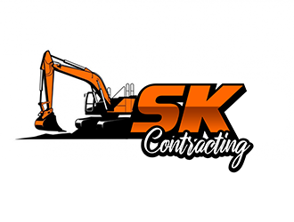 SK Contracting  logo design by 3Dlogos