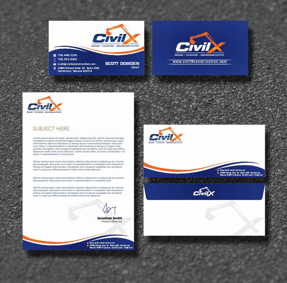 Civil X logo design by ManishKoli