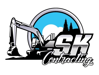 SK Contracting  logo design by LucidSketch