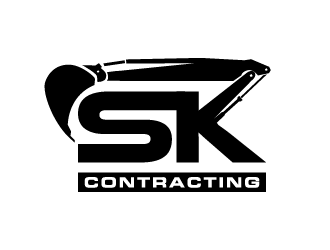 SK Contracting  logo design by PRN123