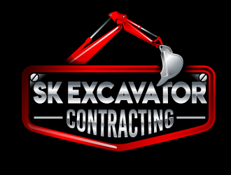SK Contracting  logo design by Suvendu