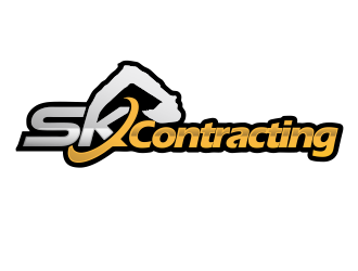 SK Contracting  logo design by YONK