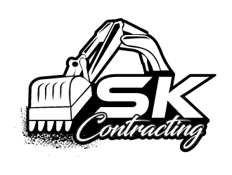 SK Contracting  logo design by MUSANG