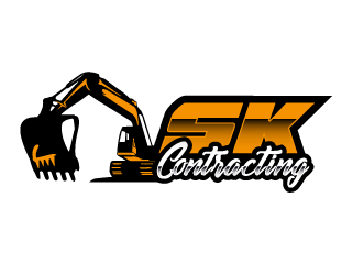SK Contracting  logo design by PRN123