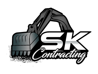 SK Contracting  logo design by MUSANG