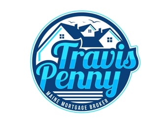 Travis Penny - Maine Mortgage Broker logo design by DreamLogoDesign