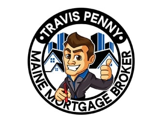 Travis Penny - Maine Mortgage Broker logo design by DreamLogoDesign