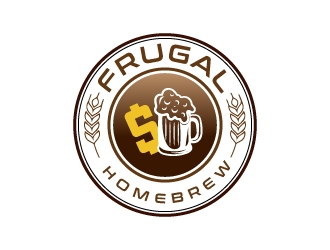 Frugal Homebrew logo design by aryamaity