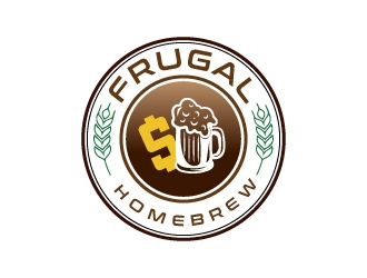 Frugal Homebrew logo design by aryamaity