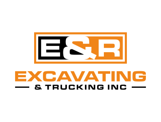 E & R Excavating & Trucking Inc. logo design by p0peye